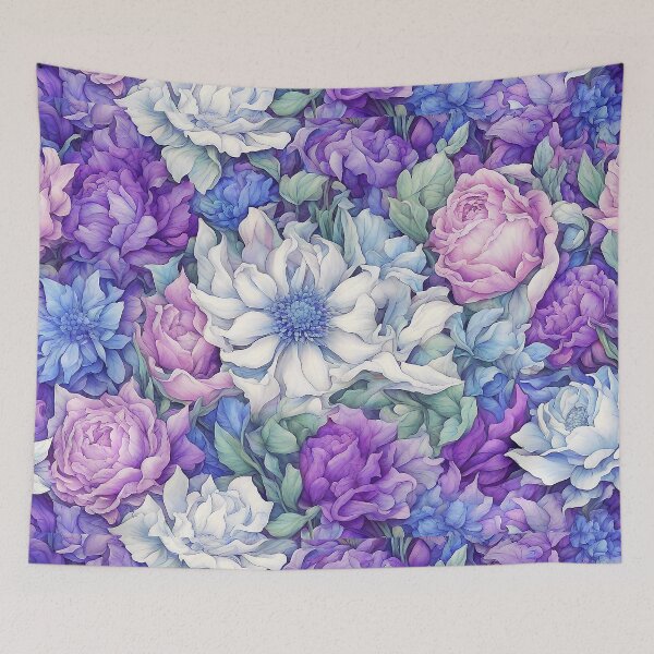 Item preview, A Bounty of Blooms in Purple and Pink designed and sold by LaRoach Digital Arts.