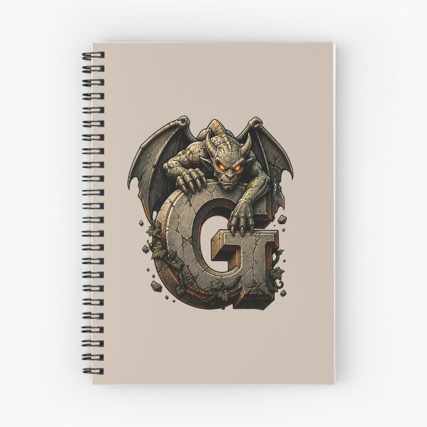 Item preview, Letter G Gargoyle Initial Art | Gothic Alphabet Design designed and sold by VectorJoy.