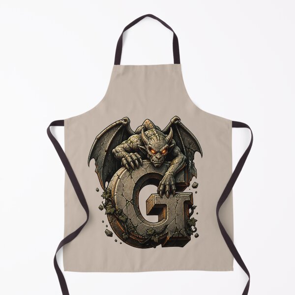 Item preview, Letter G Gargoyle Initial Art | Gothic Alphabet Design designed and sold by VectorJoy.