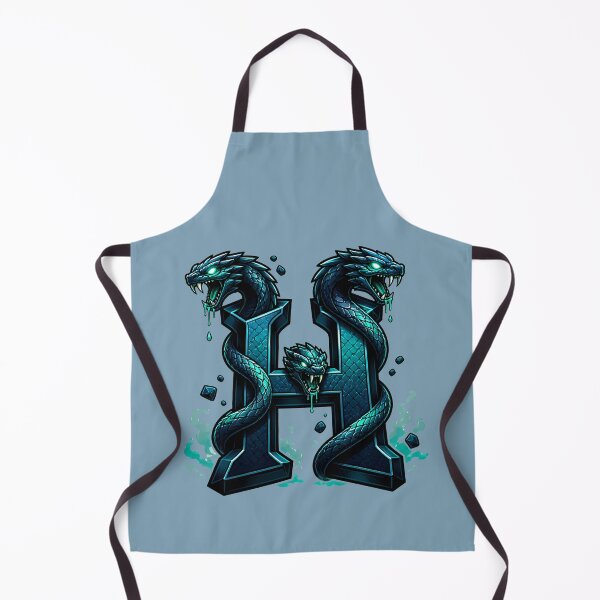 Item preview, Letter H Hydra Initial Art | Mythical Creature Alphabet Design designed and sold by VectorJoy.