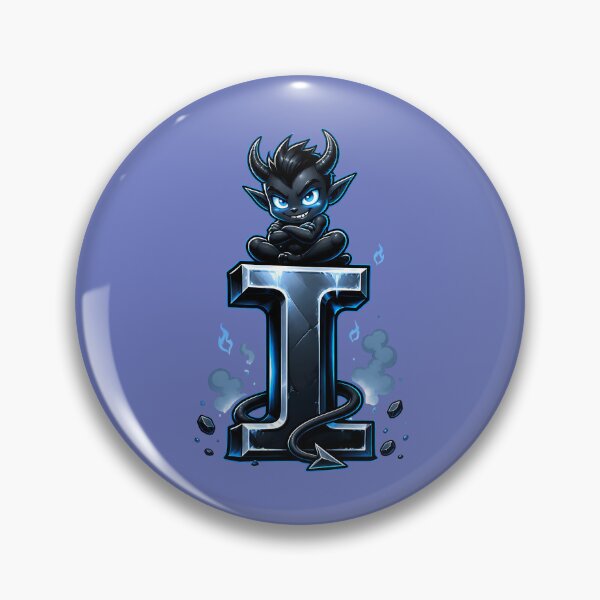 Item preview, Letter I Imp Initial Art | Gothic Cute Alphabet Design designed and sold by VectorJoy.