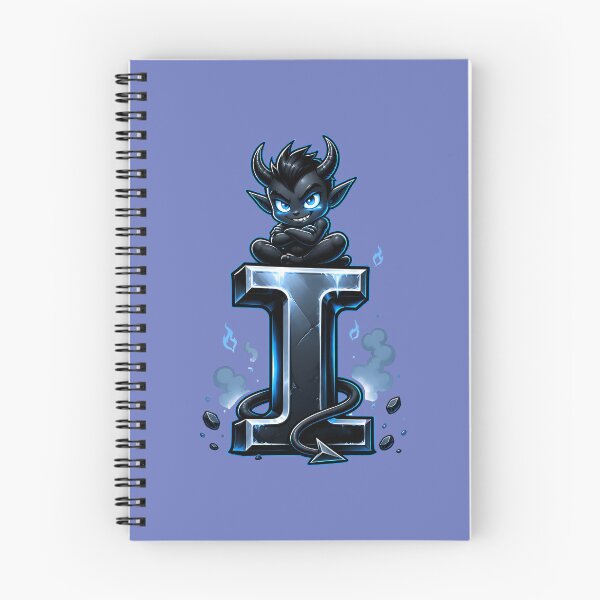 Item preview, Letter I Imp Initial Art | Gothic Cute Alphabet Design designed and sold by VectorJoy.
