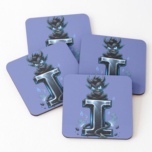 Item preview, Letter I Imp Initial Art | Gothic Cute Alphabet Design designed and sold by VectorJoy.