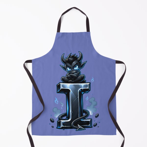Item preview, Letter I Imp Initial Art | Gothic Cute Alphabet Design designed and sold by VectorJoy.