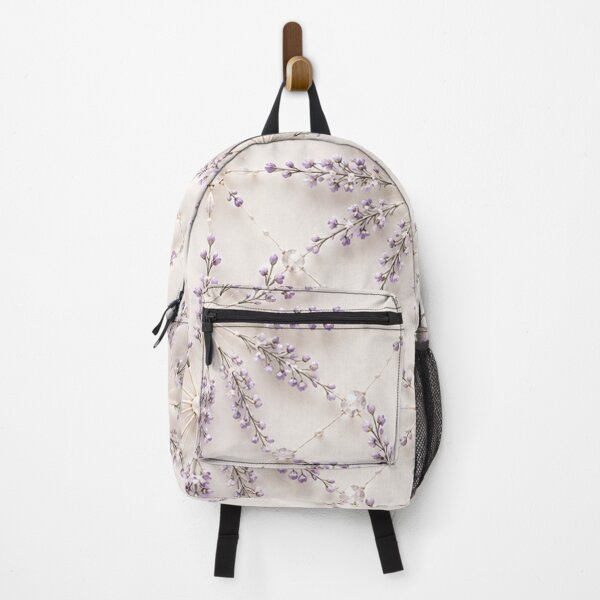 Item preview, Soft Purple Geometric Snowflake Floral Pattern designed and sold by IntelliMindDesigns.