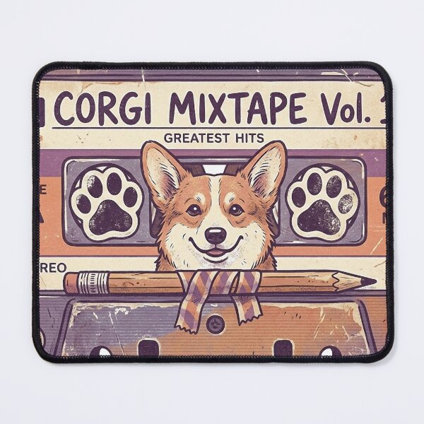 Item preview, Vintage Corgi Mixtape Vol 1 Greatest Hits Shirt, Retro Cassette Tape Corgi Music Tee, Unique Corgi Retro Gift for Dog and Music Lovers designed and sold by Wearable Canvas...