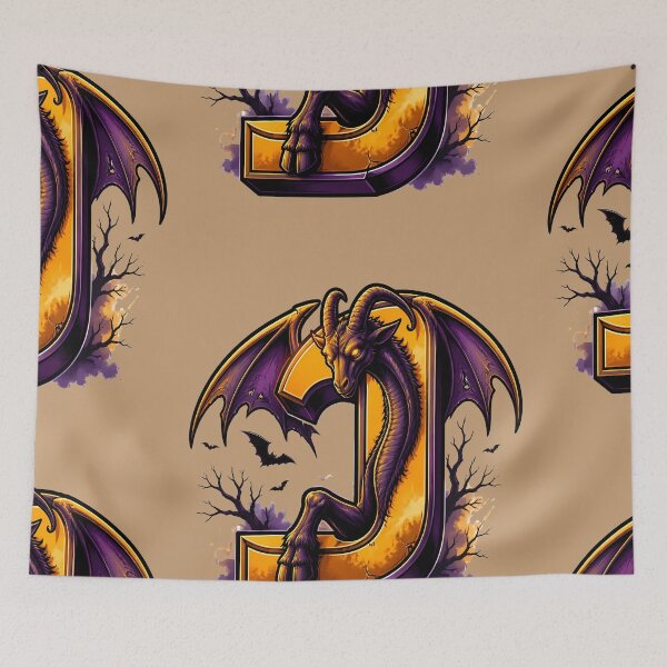 Item preview, Letter J Jersey Devil Initial Art | Cryptid Alphabet Design designed and sold by VectorJoy.