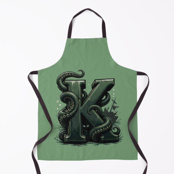 Item preview, Letter K Kraken Initial Art | Mythical Sea Monster Alphabet Design designed and sold by VectorJoy.