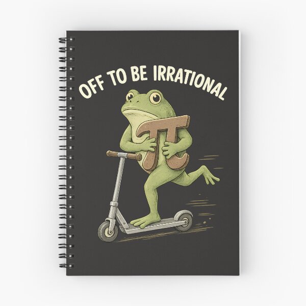 Item preview, Funny Pi Day Shirt, Off To Be Irrational Math T-Shirt, Funny Mathematics Teacher Gift, Cute Science Frog Graphic Tee, Geeky Math Pun designed and sold by greatmar1.