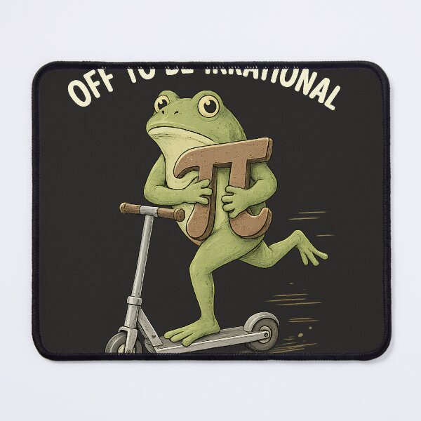Item preview, Funny Pi Day Shirt, Off To Be Irrational Math T-Shirt, Funny Mathematics Teacher Gift, Cute Science Frog Graphic Tee, Geeky Math Pun designed and sold by greatmar1.