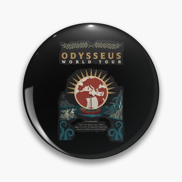 Item preview, Odysseus World Tour Literary Joke for Ancient Greek Mythology Fans designed and sold by Redgiant87x.