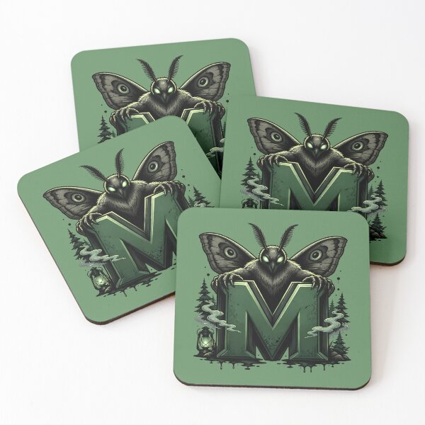 Item preview, Letter M Mothman Initial Art | Cryptid Alphabet Design designed and sold by VectorJoy.