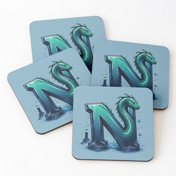 Item preview, Letter N Nessie Initial Art | Loch Ness Monster Alphabet Design designed and sold by VectorJoy.