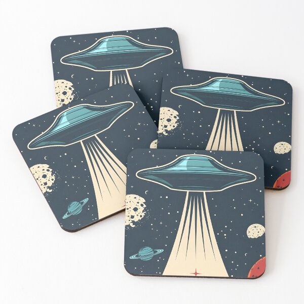 Item preview, Alien Contact Retro UFO Space Research Vintage Sci Fi designed and sold by HalvorLoraine.