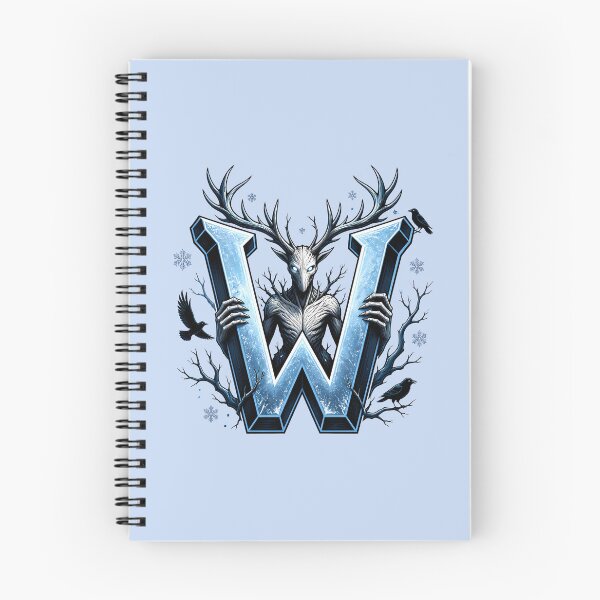 Item preview, Letter W Werewolf Initial Art | Gothic Alphabet Design designed and sold by VectorJoy.