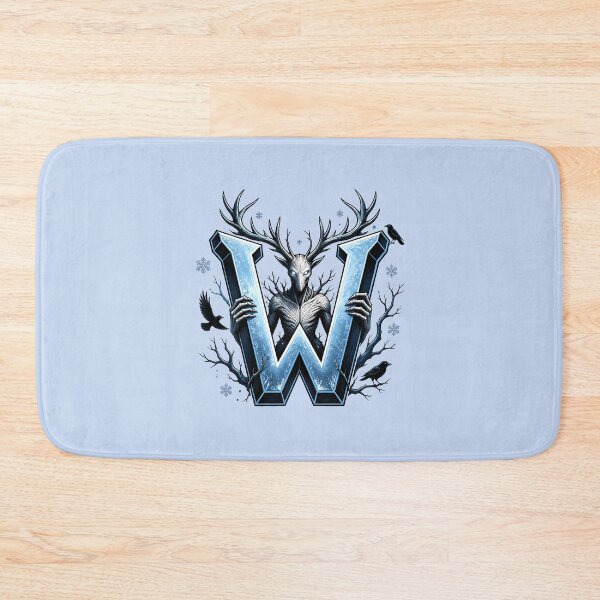 Item preview, Letter W Werewolf Initial Art | Gothic Alphabet Design designed and sold by VectorJoy.