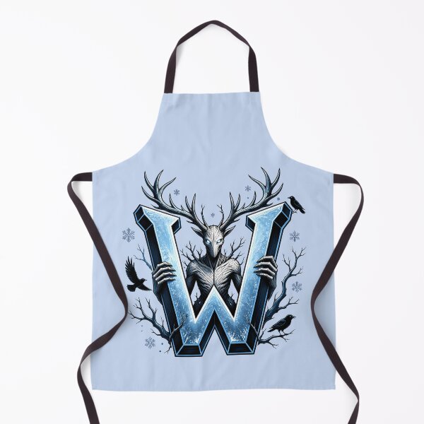 Item preview, Letter W Werewolf Initial Art | Gothic Alphabet Design designed and sold by VectorJoy.