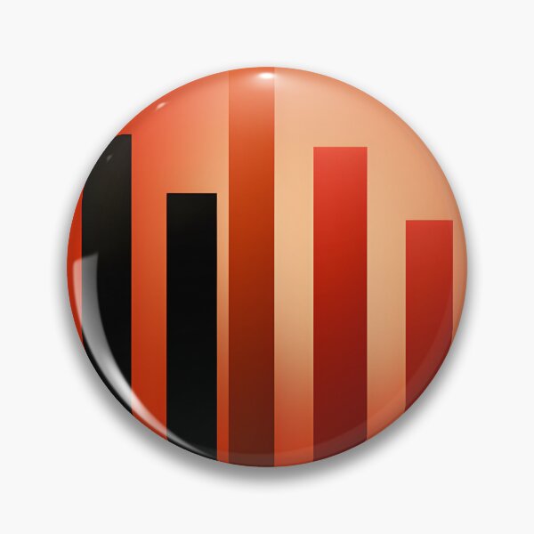 Item preview, Orange and Black Abstract Bar Graph – Minimalist Geometric Data Visualization Wall Art designed and sold by GutyzDesignsES.