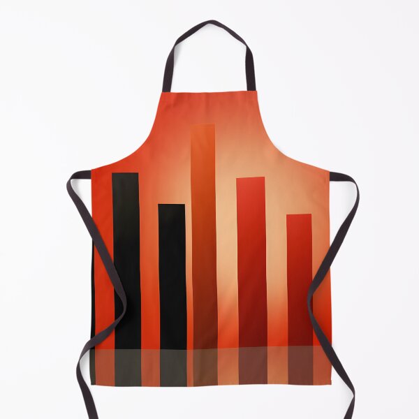 Item preview, Orange and Black Abstract Bar Graph – Minimalist Geometric Data Visualization Wall Art designed and sold by GutyzDesignsES.