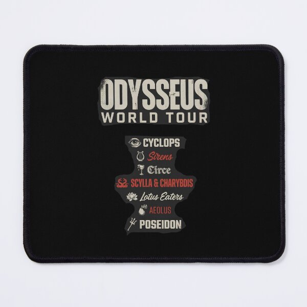 Item preview, Odysseus World Tour Retro Mythology Travel Poster designed and sold by Redgiant87x.