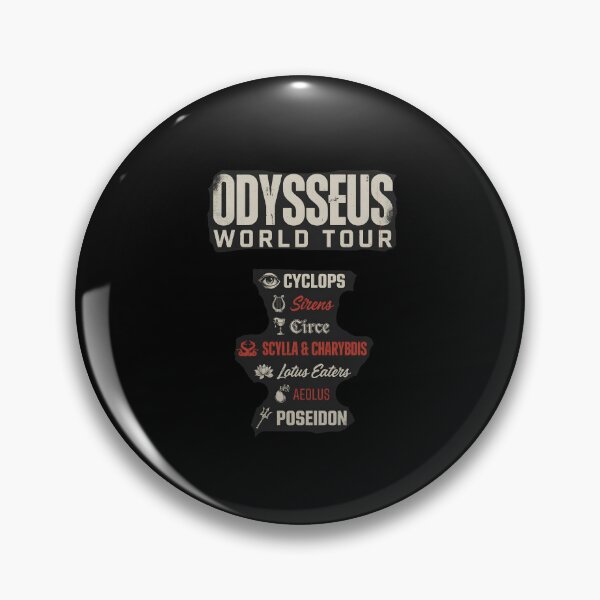 Item preview, Odysseus World Tour Retro Mythology Travel Poster designed and sold by Redgiant87x.