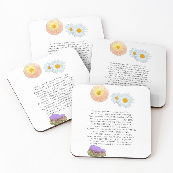 Item preview, Shall I Compare Thee to a Summer's Day Shakespeare Sonnet designed and sold by ForestedDesigns.