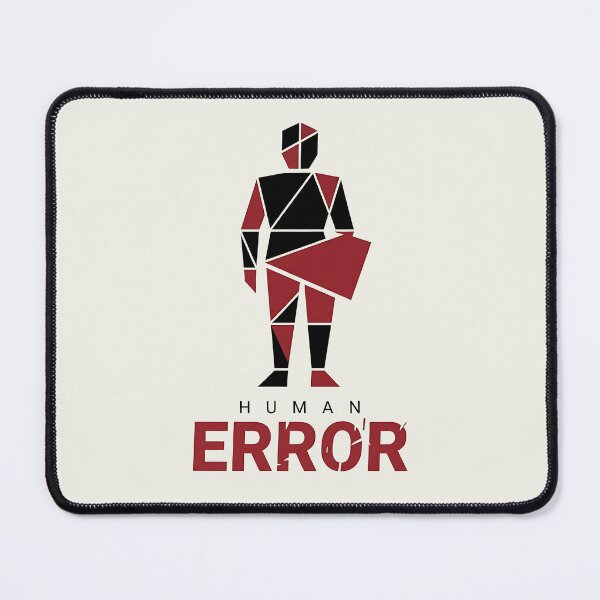 Item preview, Human Error Sarcastic Corporate Geometric designed and sold by Zazz Lee.