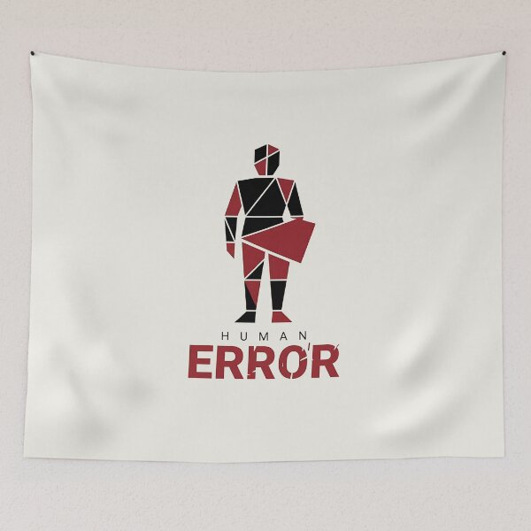 Item preview, Human Error Sarcastic Corporate Geometric designed and sold by Zazz Lee.