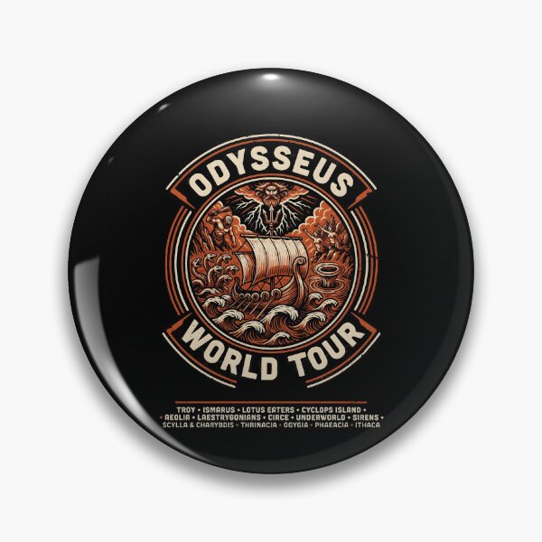 Item preview, Odysseus World Tour Ancient Greek Epic Adventure Humor designed and sold by Redgiant87x.