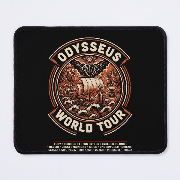 Item preview, Odysseus World Tour Ancient Greek Epic Adventure Humor designed and sold by Redgiant87x.