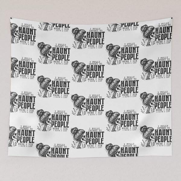 Item preview, Haunting people is planned when I die.  designed and sold by TimesTwoAngela.