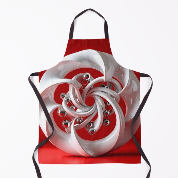 Item preview, Abstract Spiral Structure in Red and White designed and sold by Vicky Brago-Mitchell®.