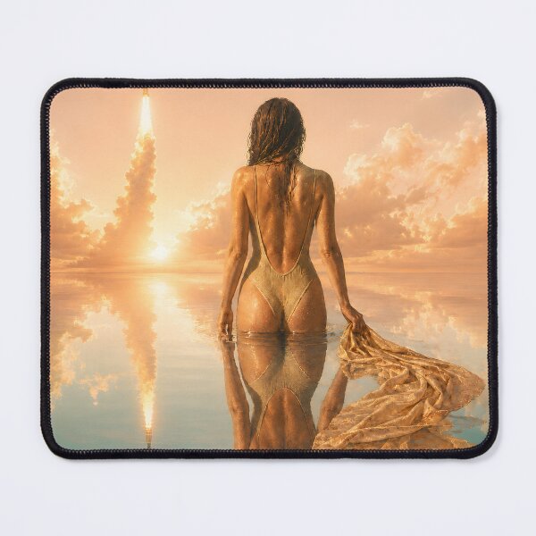 Item preview, The Long Way Up Dawn Sea Rocket Launch Painting designed and sold by danielstirling.