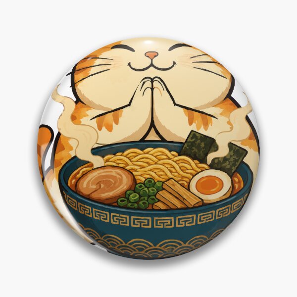 Item preview, Itadakimasu Ramen Cat Cute Anime Noodle Lover designed and sold by danielstirling.