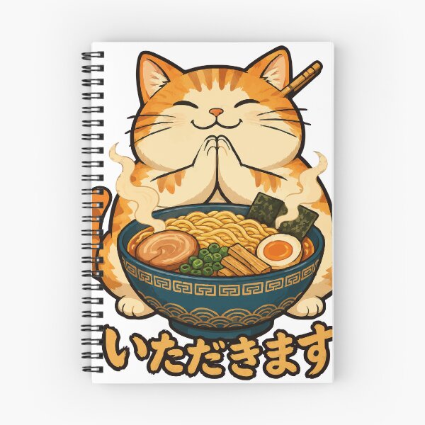 Item preview, Itadakimasu Ramen Cat Cute Anime Noodle Lover designed and sold by danielstirling.