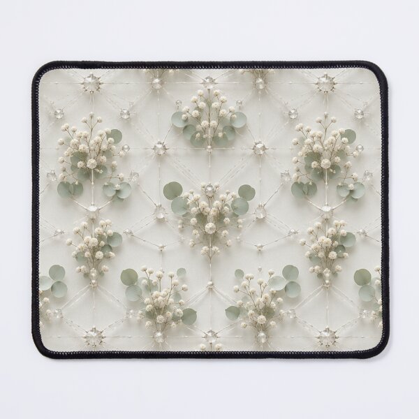 Item preview, Soft Green Pearl Berry Geometric Pattern designed and sold by IntelliMindDesigns.