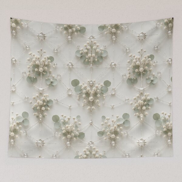 Item preview, Soft Green Pearl Berry Geometric Pattern designed and sold by IntelliMindDesigns.