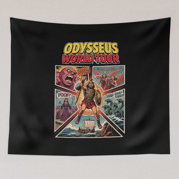 Item preview, Odysseus World Tour Funny Mythology and Literature Humor designed and sold by Redgiant87x.