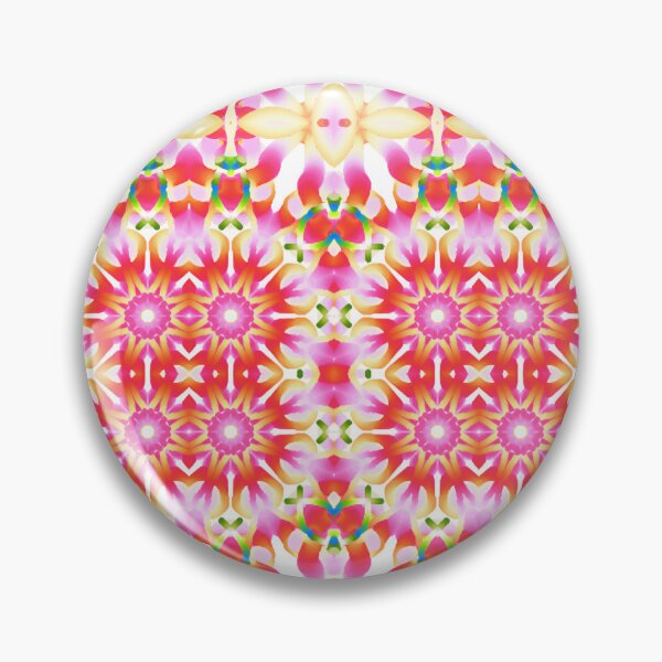 Item preview, NORDIC TARTAN STAR TRIBE! MANDALA NEO DAISY CHAIN Plum Pink Red Lime Rainbow Psychedelic Groovy Party SACRED GEOMETRY MATH Fun Doodles College Dorm Decor designed and sold by Spinning Plates 360.