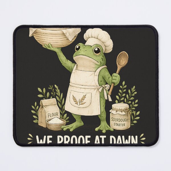 Item preview, We Proof At Dawn Sourdough Shirt, Funny Frog Meme Bread Baking Tee, Sourdough Starter Baking Lover TShirt, Gift for Baker designed and sold by greatmar1.
