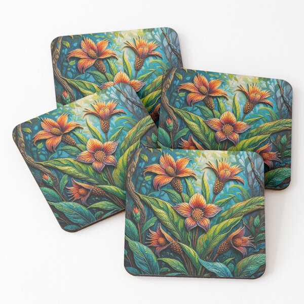 Item preview, Amazon Tropical Flower – Contemporary Botanical Art designed and sold by BrazilArtShop.