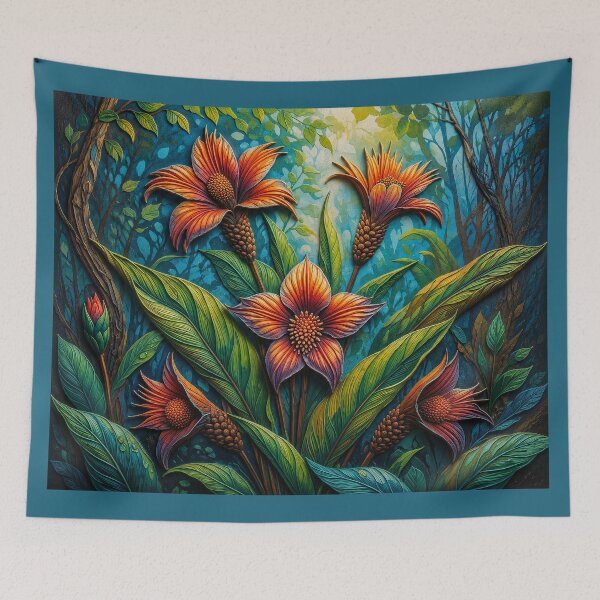Item preview, Amazon Tropical Flower – Contemporary Botanical Art designed and sold by BrazilArtShop.