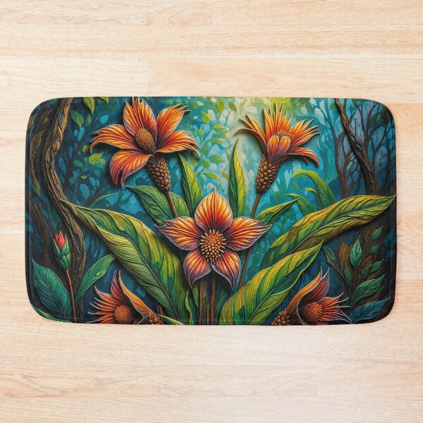 Item preview, Amazon Tropical Flower – Contemporary Botanical Art designed and sold by BrazilArtShop.