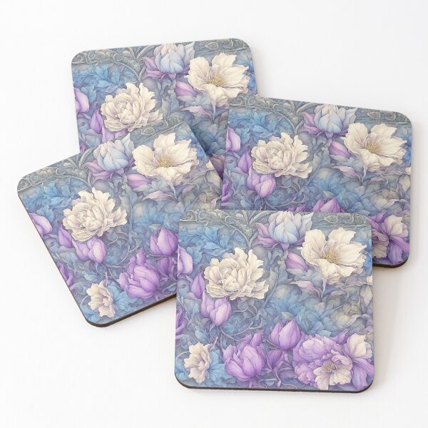 Item preview, A Delicate Bouquet of Purple and Cream designed and sold by LaRoach Digital Arts.