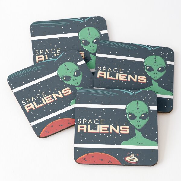 Item preview, Space Aliens Retro UFO Vintage Sci Fi designed and sold by HalvorLoraine.