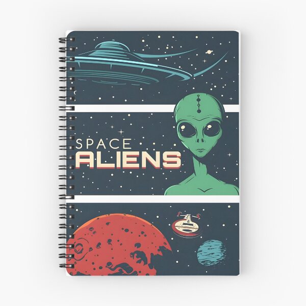 Item preview, Space Aliens Retro UFO Vintage Sci Fi designed and sold by HalvorLoraine.