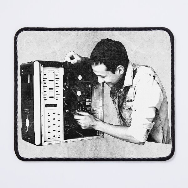 Item preview, Technician Repairing Open Desktop Computer designed and sold by Ghoul Enterprises.