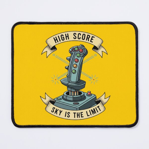Item preview, High Score Sky Is The Limit Flight Simulator Joystick Tattoo designed and sold by Dzblack.