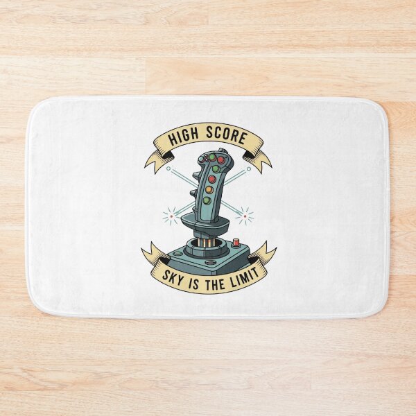 Item preview, High Score Sky Is The Limit Flight Simulator Joystick Tattoo designed and sold by Dzblack.