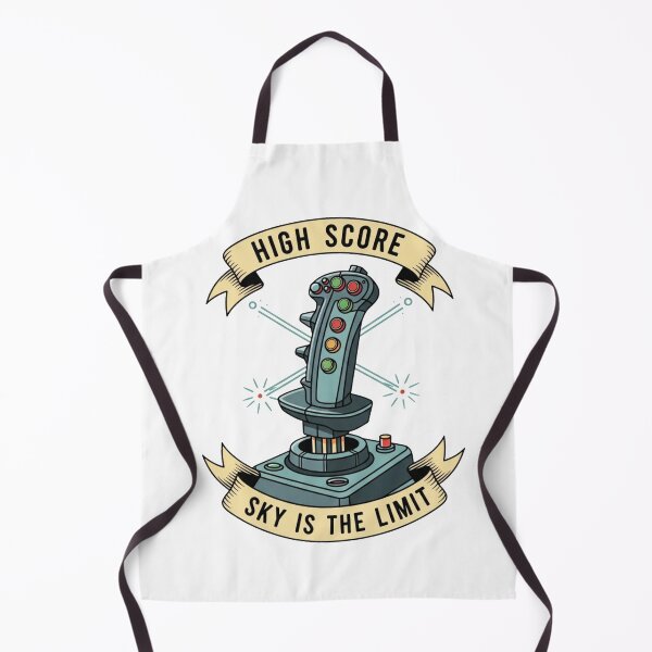 Item preview, High Score Sky Is The Limit Flight Simulator Joystick Tattoo designed and sold by Dzblack.